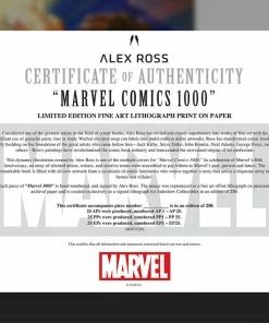 Marvel Comics #1000 Art Print By Alex Ross Art