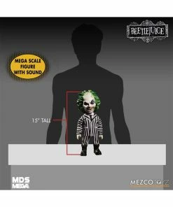 Wholesale π€© Fun.com Mezco Designer Series Mega Scale Talking Beetlejuice Doll π 11 Fun.com Mezco Designer Series Mega Scale Talking Beetlejuice Doll