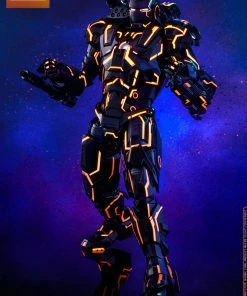 Avengers Earth's Heroes Neon Tech War Machine Sixth Scale Figure By Hot Toys Movie Masterpiece Series Diecast - Iron Man 2