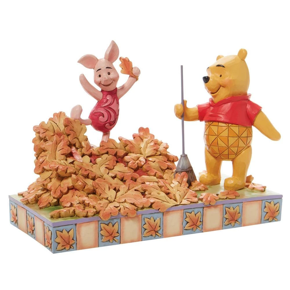 Best Sale π Pooh And Piglet Fall Figurine By Enesco, LLC Disney Traditions - Jumping Into Fall π 3 Pooh And Piglet Fall Figurine By Enesco, LLC Disney Traditions - Jumping Into Fall