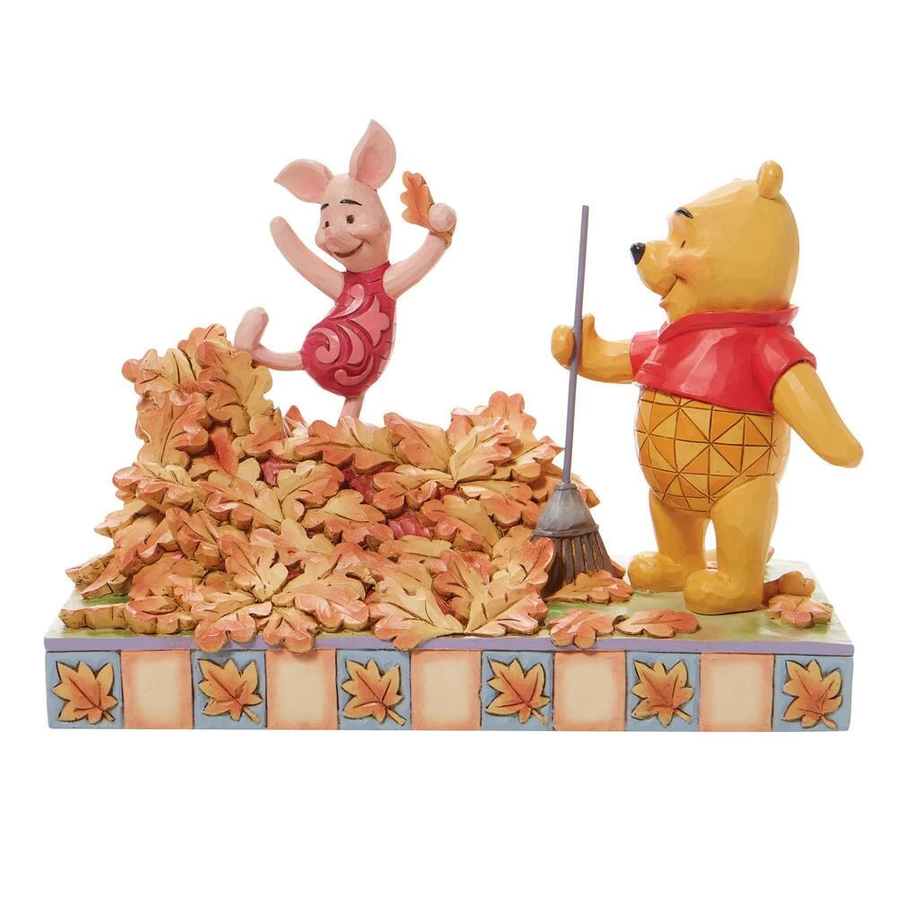 Best Sale π Pooh And Piglet Fall Figurine By Enesco, LLC Disney Traditions - Jumping Into Fall π 5 Pooh And Piglet Fall Figurine By Enesco, LLC Disney Traditions - Jumping Into Fall