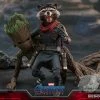 Avengers Earth's Heroes Rocket Sixth Scale Figure By Hot Toys Avengers: Endgame - Movie Masterpiece Series Guardians Of The Galaxy