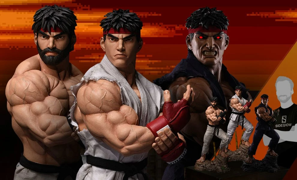 Brand new π PCS Collectibles Ryu Evolution Collectible Set By PCS Set Of 3 Exclusives EXCLUSIVE -Street Fighter π 1 PCS Collectibles Ryu Evolution Collectible Set By PCS Set Of 3 Exclusives EXCLUSIVE -Street Fighter