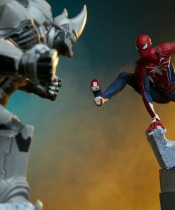 Spider-Man/Rhino/Scorpion Collectible Set By PCS Marvel’s Spider-Man 1:12 Diorama 3-Pack Statue Set Sideshow