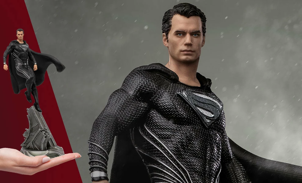 Deals 😍 Superman Black Suit 1:10 Scale Statue By Iron Studios Art Scale 1:10 - DC Comics - Zack Snyder's Justice League ✨ 1 Superman Black Suit 1:10 Scale Statue By Iron Studios Art Scale 1:10 - DC Comics - Zack Snyder's Justice League