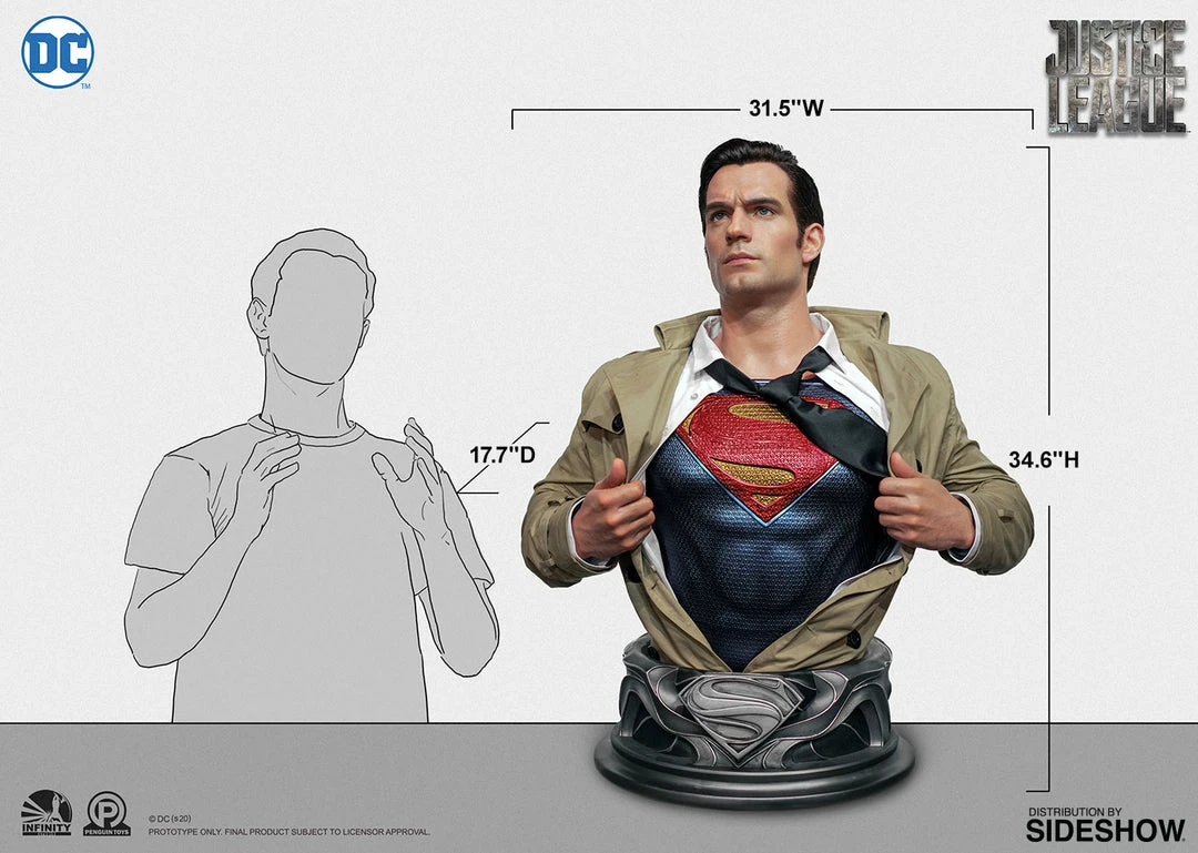 Outlet π Superman Life-Size Bust By Infinity Studio DC Comics π 17 Superman Life-Size Bust By Infinity Studio DC Comics