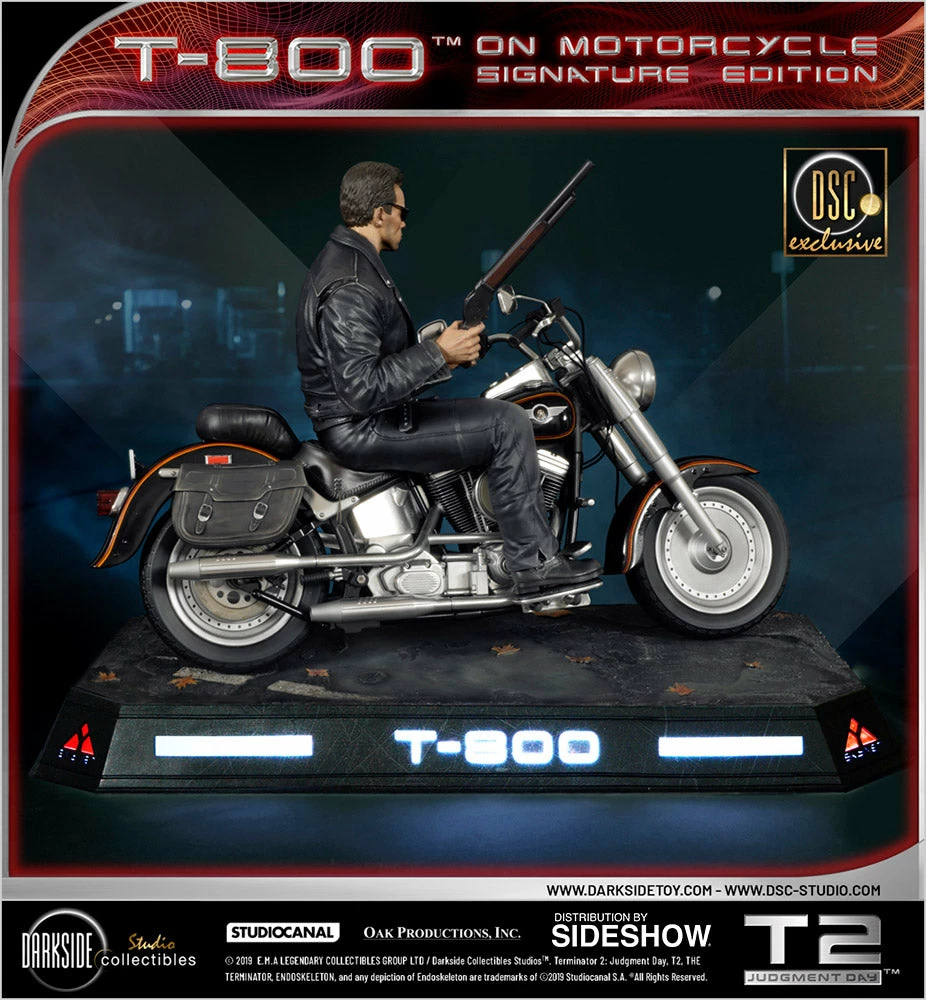Best Sale ✔️ SIDESHOW COLLECTIBLES Terminator T-800 On Motorcycle Statue By DarkSide Collectibles Studio 1:4 Scale - Limited Signature Edition 💯 5 SIDESHOW COLLECTIBLES Terminator T-800 On Motorcycle Statue By DarkSide Collectibles Studio 1:4 Scale - Limited Signature Edition