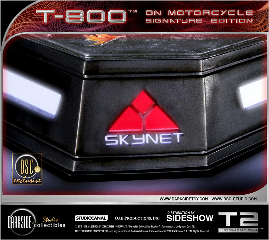 Best Sale ✔️ SIDESHOW COLLECTIBLES Terminator T-800 On Motorcycle Statue By DarkSide Collectibles Studio 1:4 Scale - Limited Signature Edition 💯 8 SIDESHOW COLLECTIBLES Terminator T-800 On Motorcycle Statue By DarkSide Collectibles Studio 1:4 Scale - Limited Signature Edition