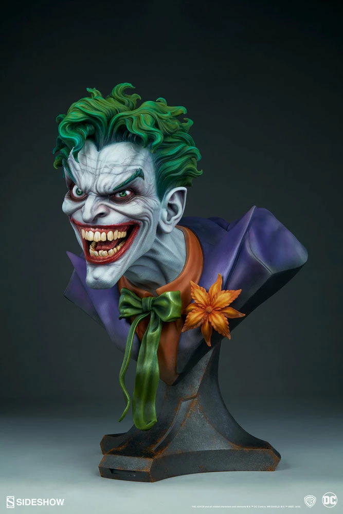 Best Pirce ✨ LIFE SIZED STATUES PROPS The Joker™ Life-Size Bust By Sideshow Collectibles DC Comics 😍 12 LIFE SIZED STATUES PROPS The Joker™ Life-Size Bust By Sideshow Collectibles DC Comics