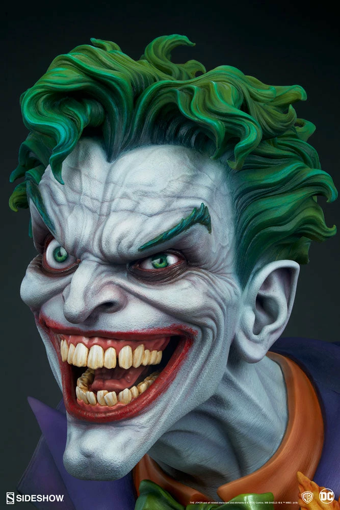 Best Pirce ✨ LIFE SIZED STATUES PROPS The Joker™ Life-Size Bust By Sideshow Collectibles DC Comics 😍 5 LIFE SIZED STATUES PROPS The Joker™ Life-Size Bust By Sideshow Collectibles DC Comics