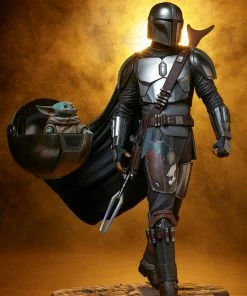 Premium Collection The Mandalorian™ And Grogu™ Premium Format™ Figure By Sideshow Collectibles