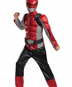 Fun.com Power Rangers Beast Morphers Kids Red Ranger Classic Cosplay Halloween Costume