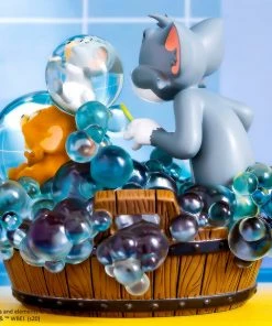 Tom And Jerry - Bath Time Statue By Soap Studio Looney Tunes