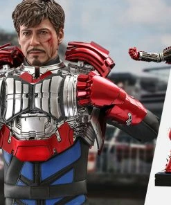 Tony Stark (Mark V Suit Up Version) Deluxe Sixth Scale Figure By Hot Toys Movie Masterpiece Series – Iron Man 2
