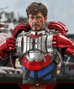 Tony Stark (Mark V Suit Up Version) Deluxe Sixth Scale Figure By Hot Toys Movie Masterpiece Series – Iron Man 2