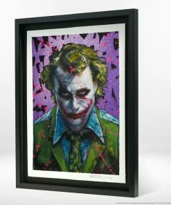 Hot Pop Cultures Store Art Work Murals & Prints Why So Serious? XL Deluxe Diamond Dust Fine Art Print By Acclaimed Artist Olivia De Berardinis. Art Print By Ozone Productions