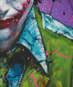 Hot Pop Cultures Store Art Work Murals & Prints Why So Serious? XL Deluxe Diamond Dust Fine Art Print By Acclaimed Artist Olivia De Berardinis. Art Print By Ozone Productions