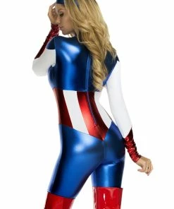 Halloweeencostumes.com Women's American Beauty Superhero Costume Cosplay, Halloween Costumes
