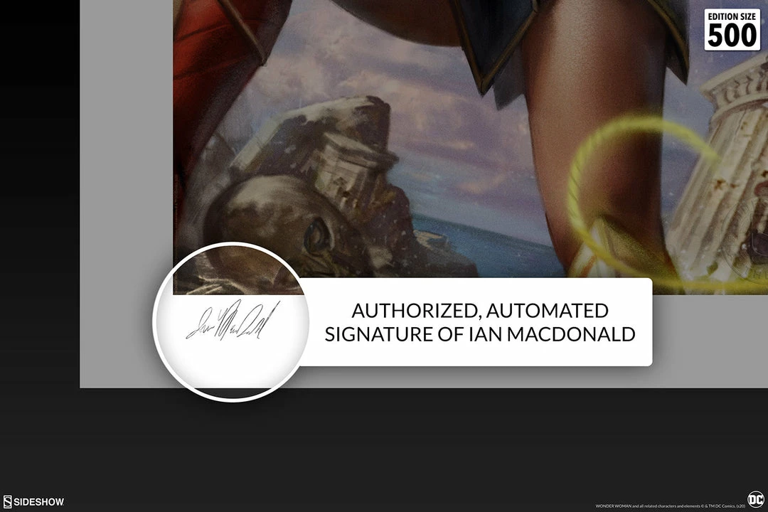 Budget π Wonder Woman #755 Fine Art Print By Artist Ian MacDonald. Art Print By Sideshow Collectibles π 3 Wonder Woman #755 Fine Art Print By Artist Ian MacDonald. Art Print By Sideshow Collectibles