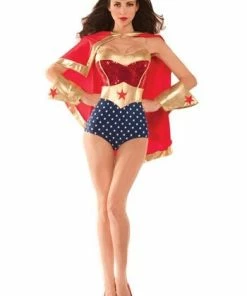 DC Comics Costumes Cosplay, Halloween Costumes Women's Wonderful Babe Costume